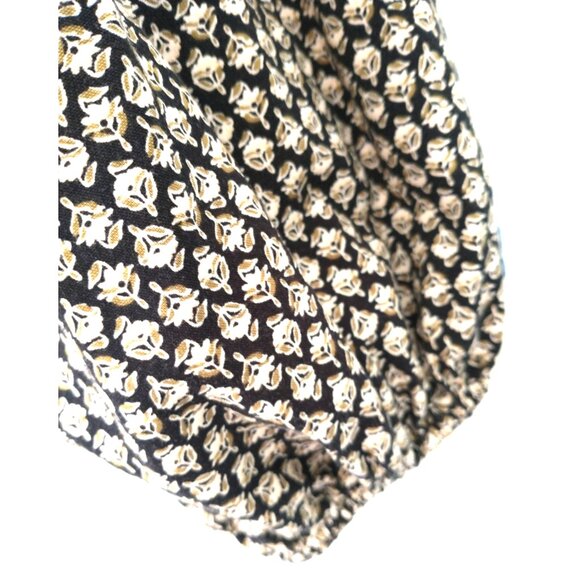 OLD NAVY Top Popover Balloon Sleeve Oversized Black White Boho Blouse - XL - Picture 5 of 9